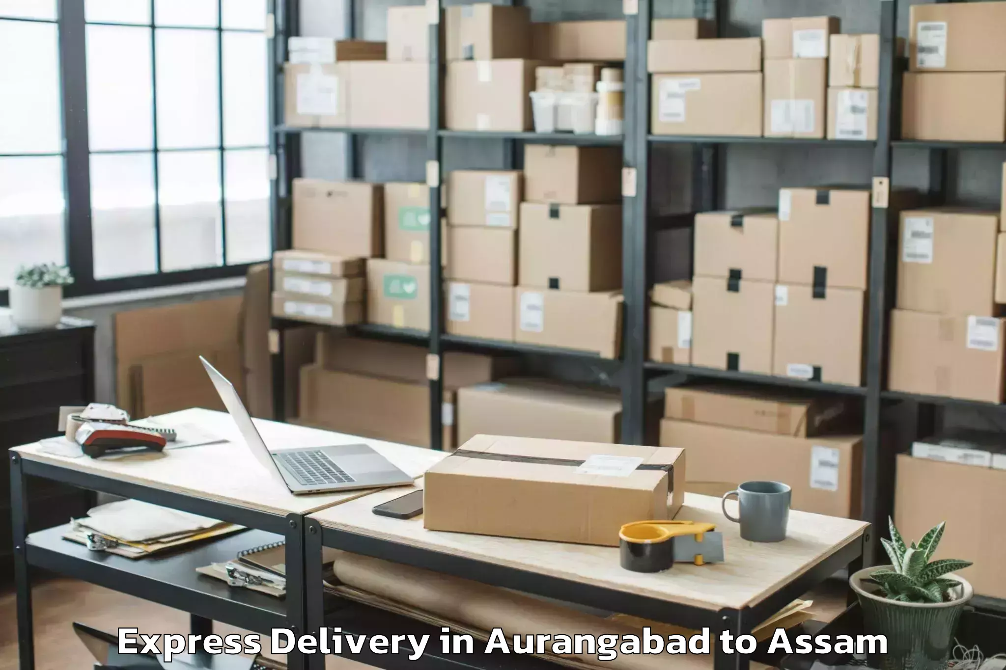 Get Aurangabad to Nahorkatiya Express Delivery